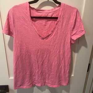 Universal Thread Pink Short Sleeve V-Neck Tee